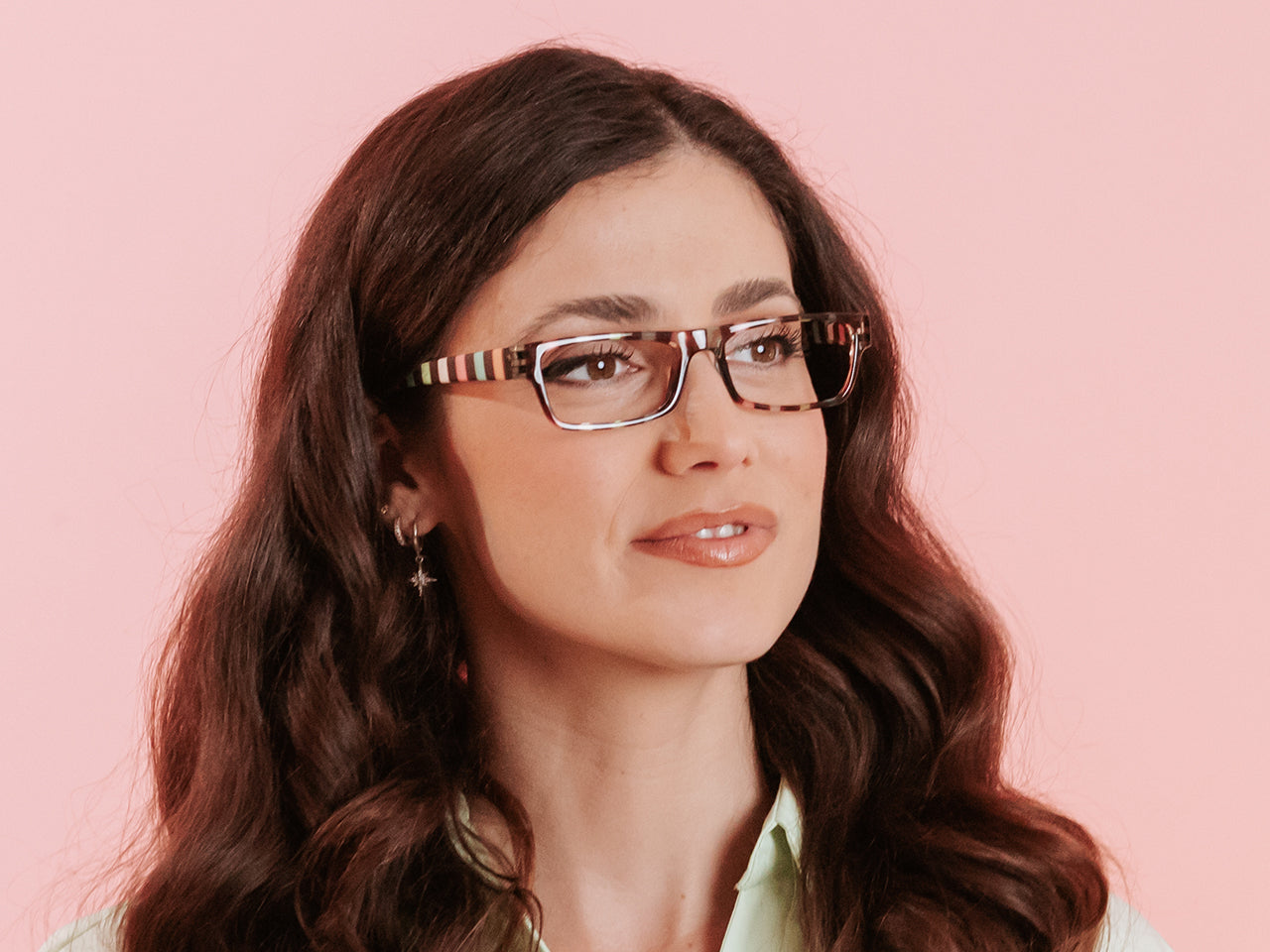 Reading Glasses 'Allsorts' Brown/Multi-Stripe