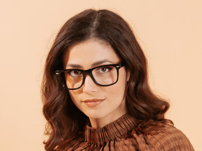 Reading Glasses 'Billi Big' Shiny Black