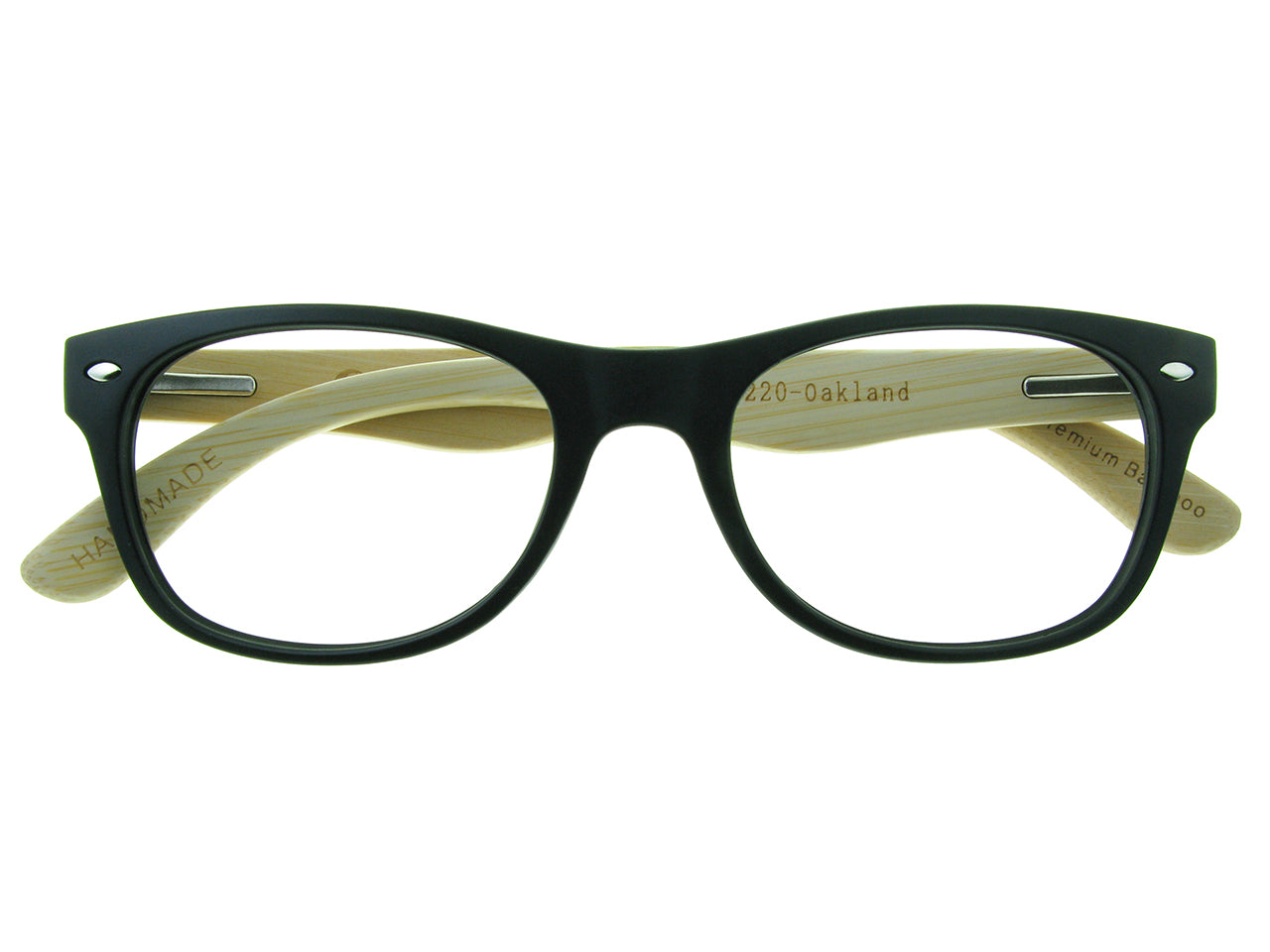 Natural Bamboo Readers 'Oakland' Matt Black