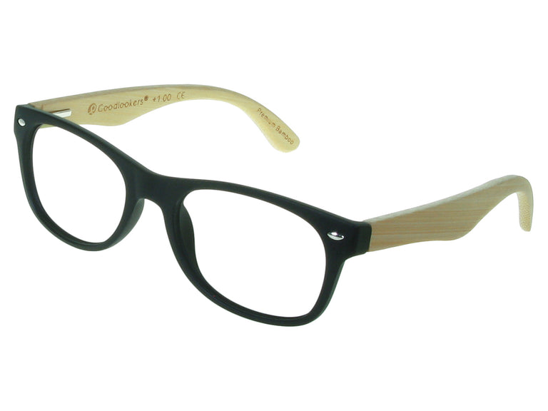 Natural Bamboo Readers 'Oakland' Matt Black