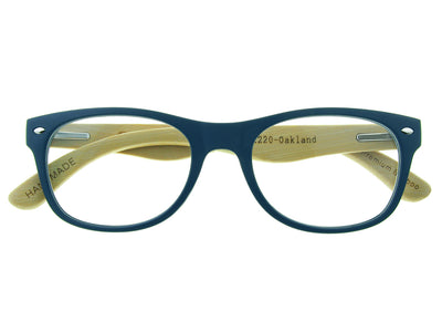 Natural Bamboo Readers 'Oakland' Matt Blue