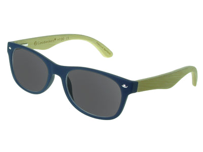 Natural Bamboo Sun Readers 'Oakland' Matt Blue