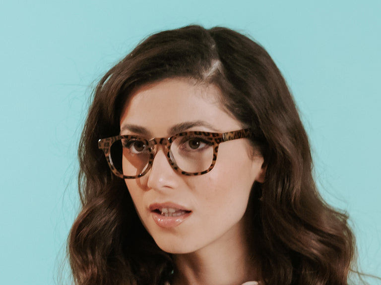 Reading Glasses 'Kitty' Brown Leopard