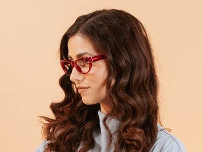 Reading Glasses 'Cleo' Red