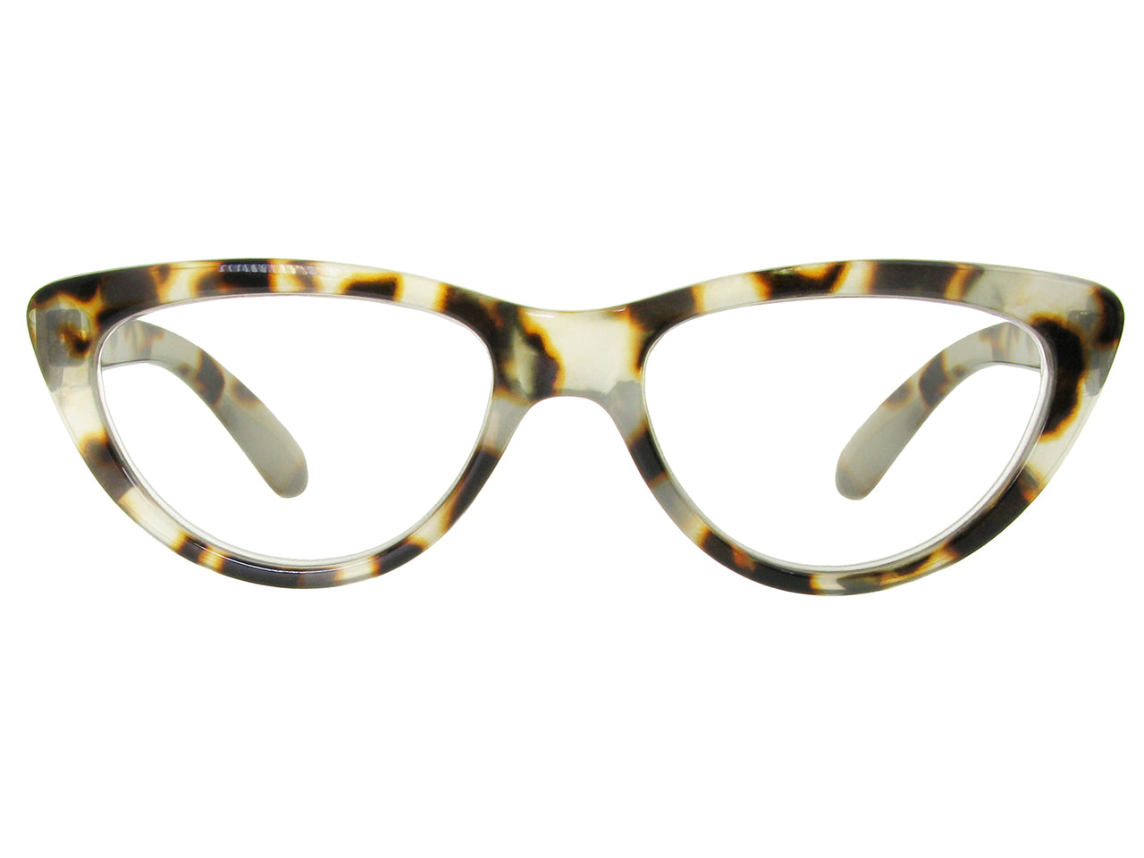 Reading Glasses 'Cleo' White Tortoiseshell