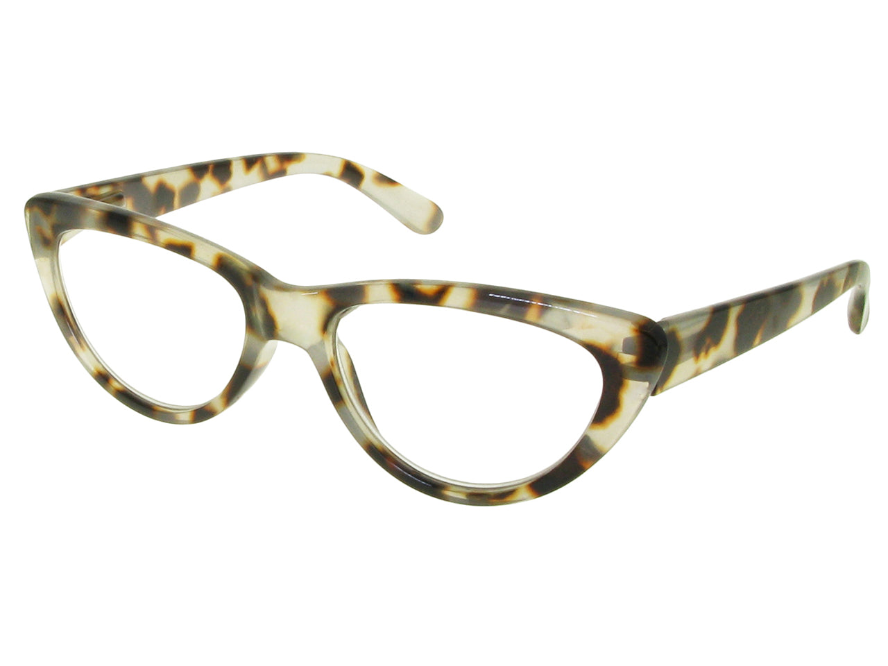 Reading Glasses 'Cleo' White Tortoiseshell