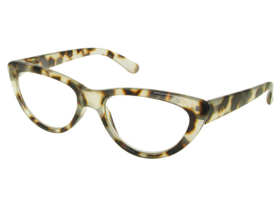 Reading Glasses 'Cleo' White Tortoiseshell