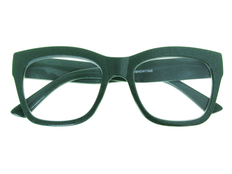 Reading Glasses 'Showtime' Green