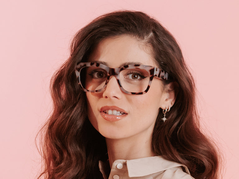 Reading Glasses 'Showtime' White Tortoiseshell