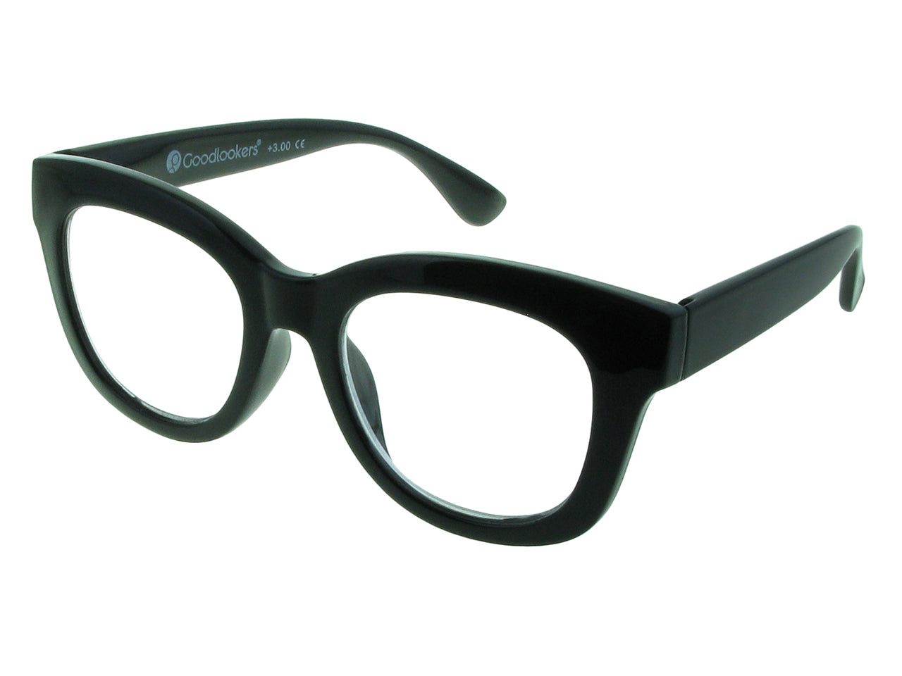 Blue Light Non-Prescription Glasses 'Encore' Shiny Black