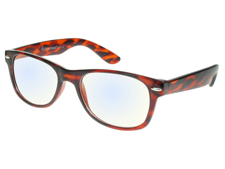 Blue Light Non-Prescription Glasses 'Billi' Tortoiseshell