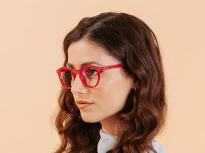 Reading Glasses 'Embankment' Red