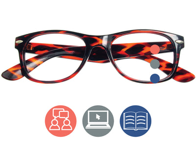 Progressive Reading Glasses 'Billi Multi-Focus' Tortoiseshell