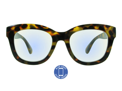 Blue Light Non-Prescription Glasses 'Encore' Tortoiseshell