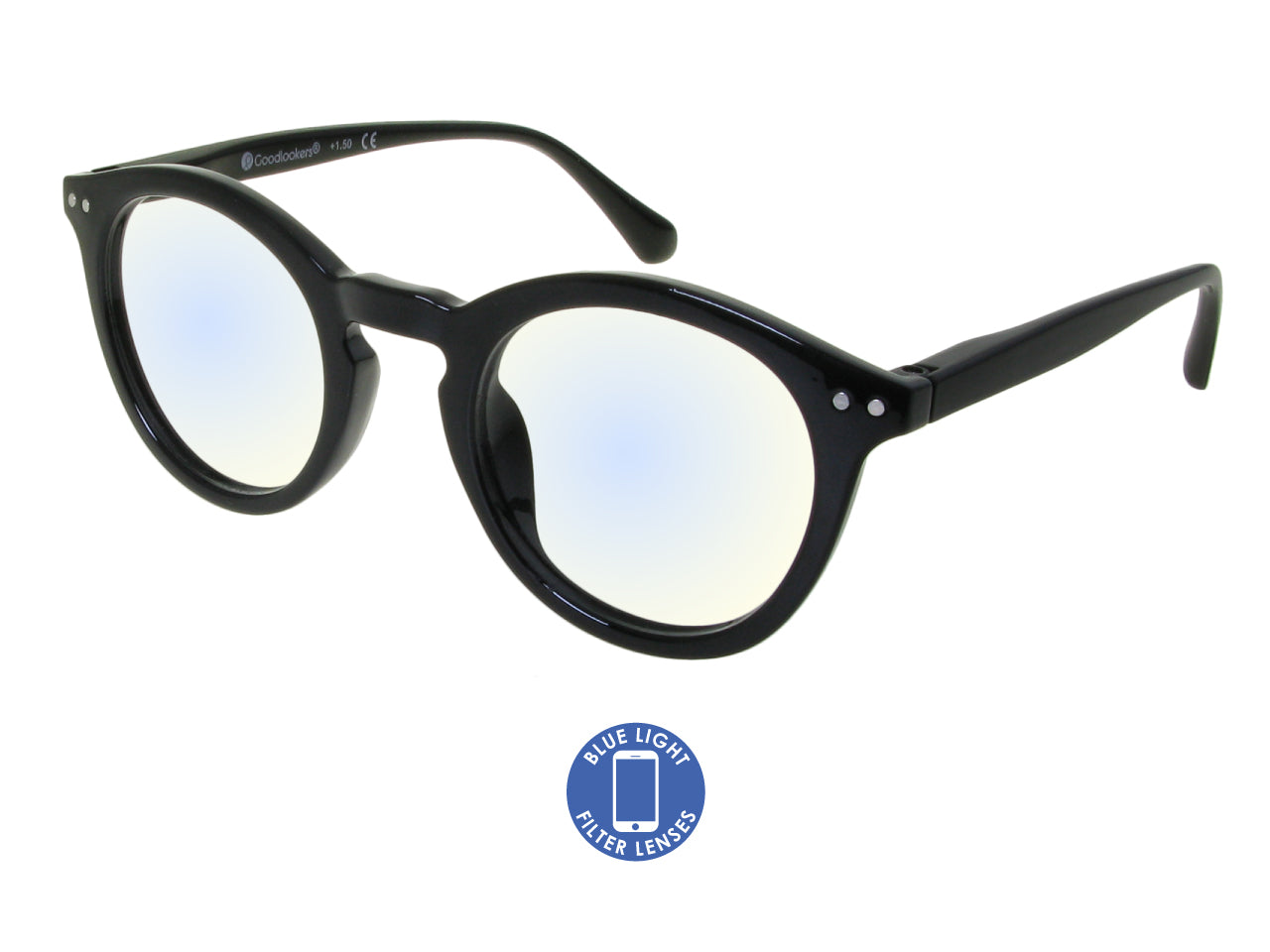 Blue Light Reading Glasses 'Embankment' Black