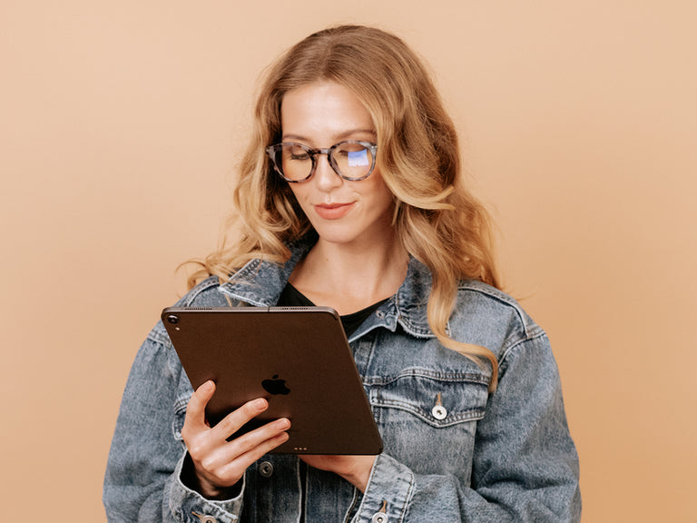 Blue Light Reading Glasses 'Embankment' Grey Tortoiseshell