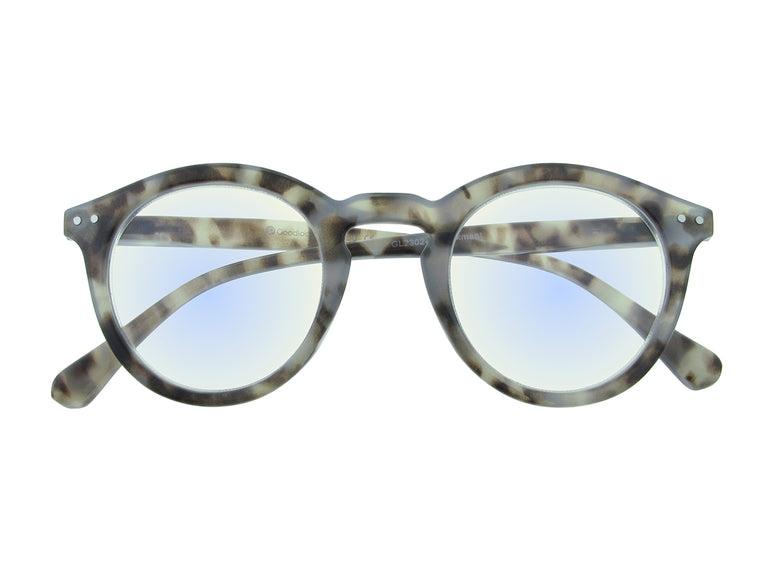 Blue Light Non-Prescription Glasses 'Embankment' Grey Tortoiseshell