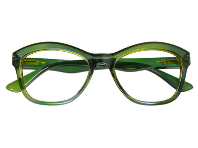 Reading Glasses 'Margot' Green/Yellow