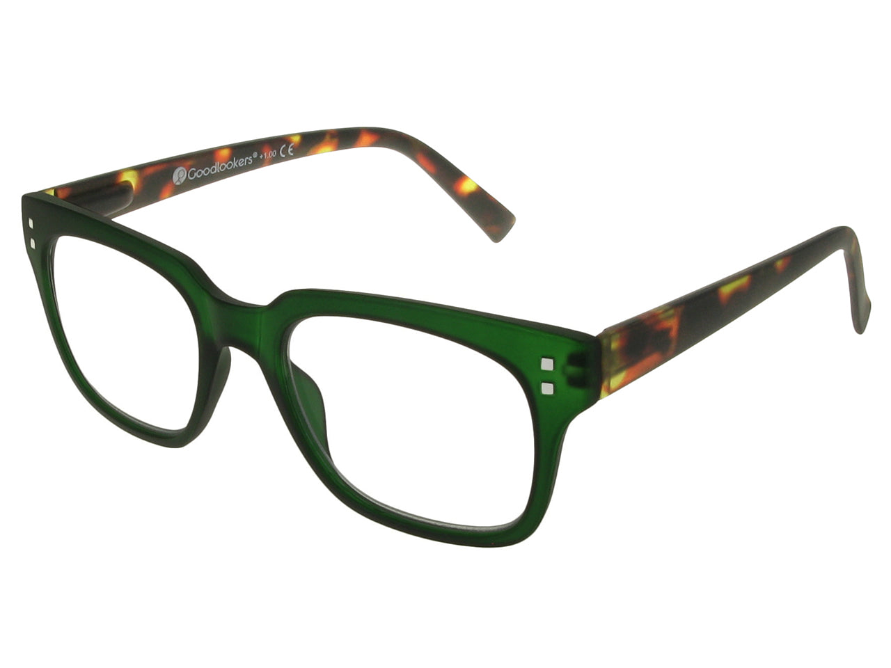 Green tortoise shell eyeglasses on sale