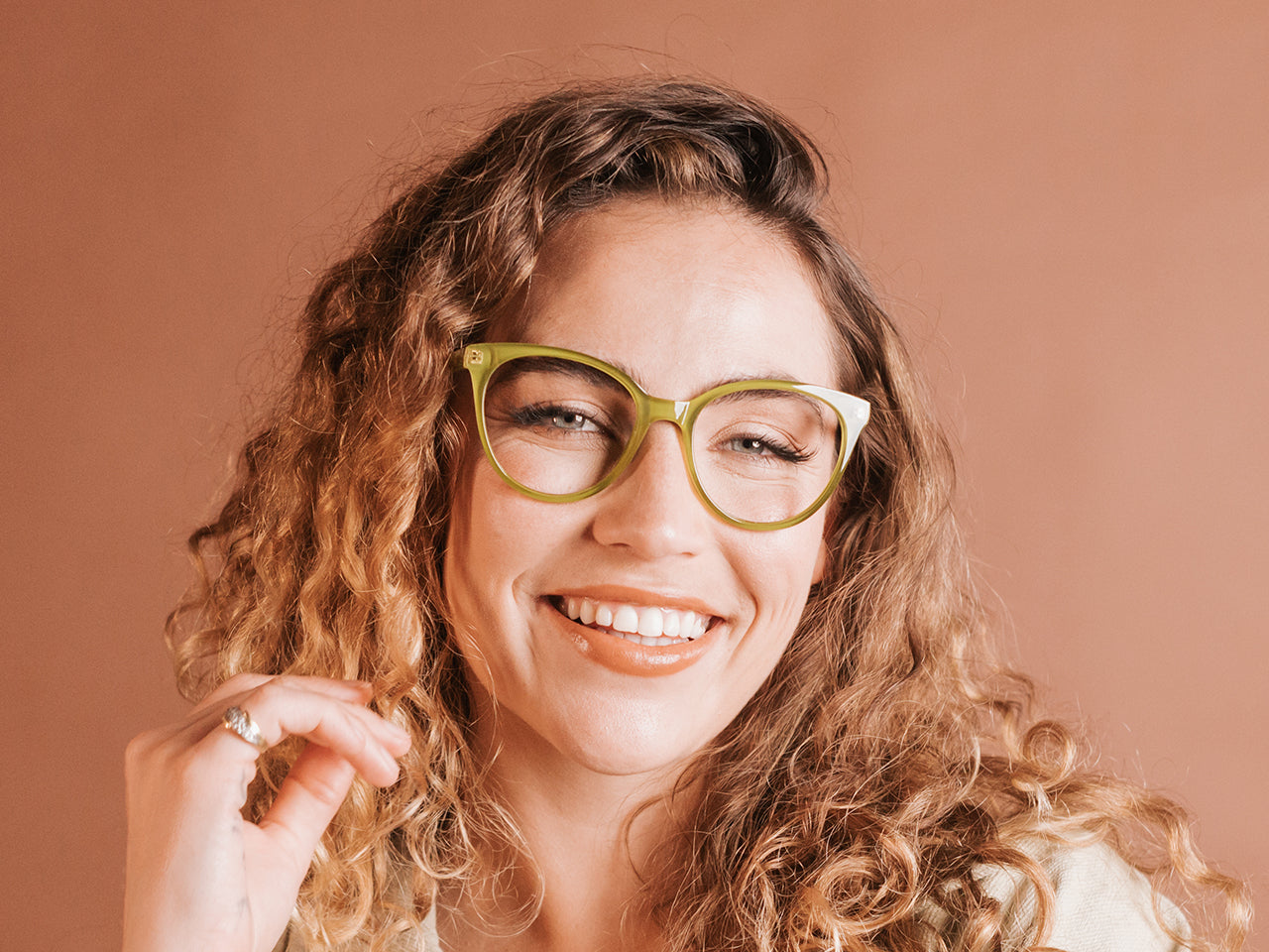 Reading Glasses 'Millie' Olive