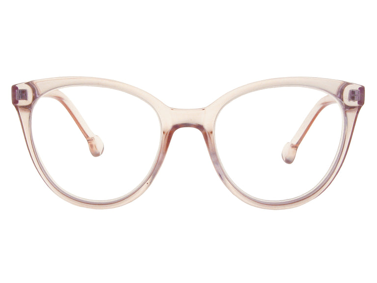 Reading Glasses 'Millie' Transparent Pink