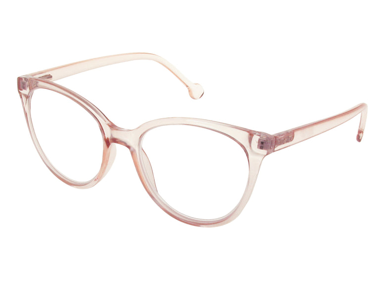 Reading Glasses 'Millie' Transparent Pink