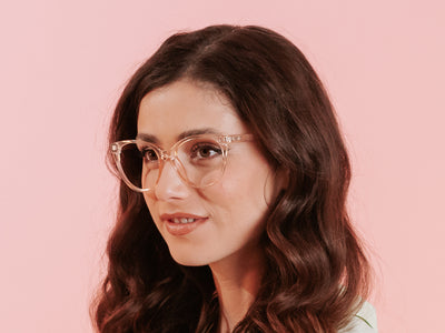 Reading Glasses 'Millie' Transparent Pink