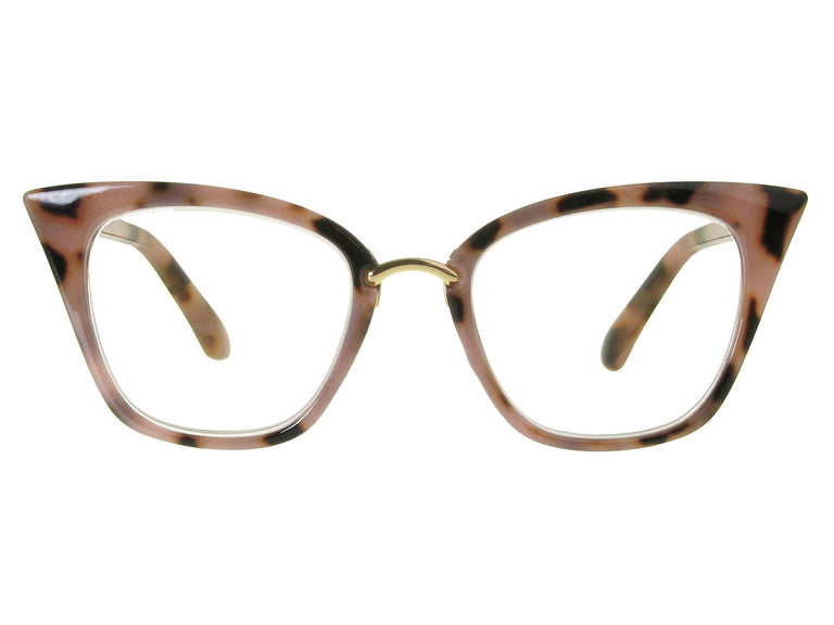 Reading Glasses 'Penelope' Pink Tortoiseshell