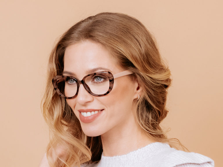 Reading Glasses 'Bonnie' Pink Marble