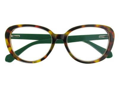 Reading Glasses 'Bonnie' Tortoiseshell/Green