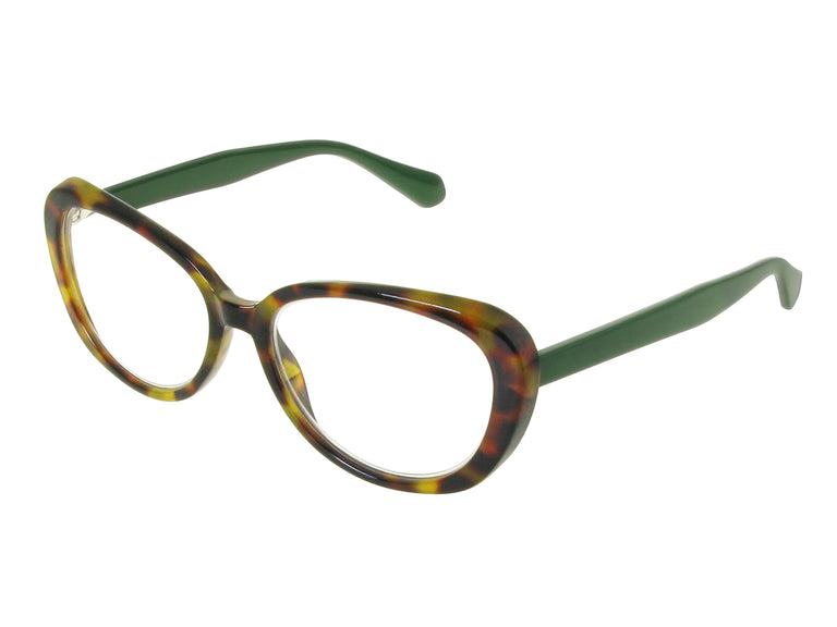 Reading Glasses 'Bonnie' Tortoiseshell/Green