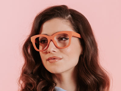 Eco-Wheat Reading Glasses 'Encore' Orange