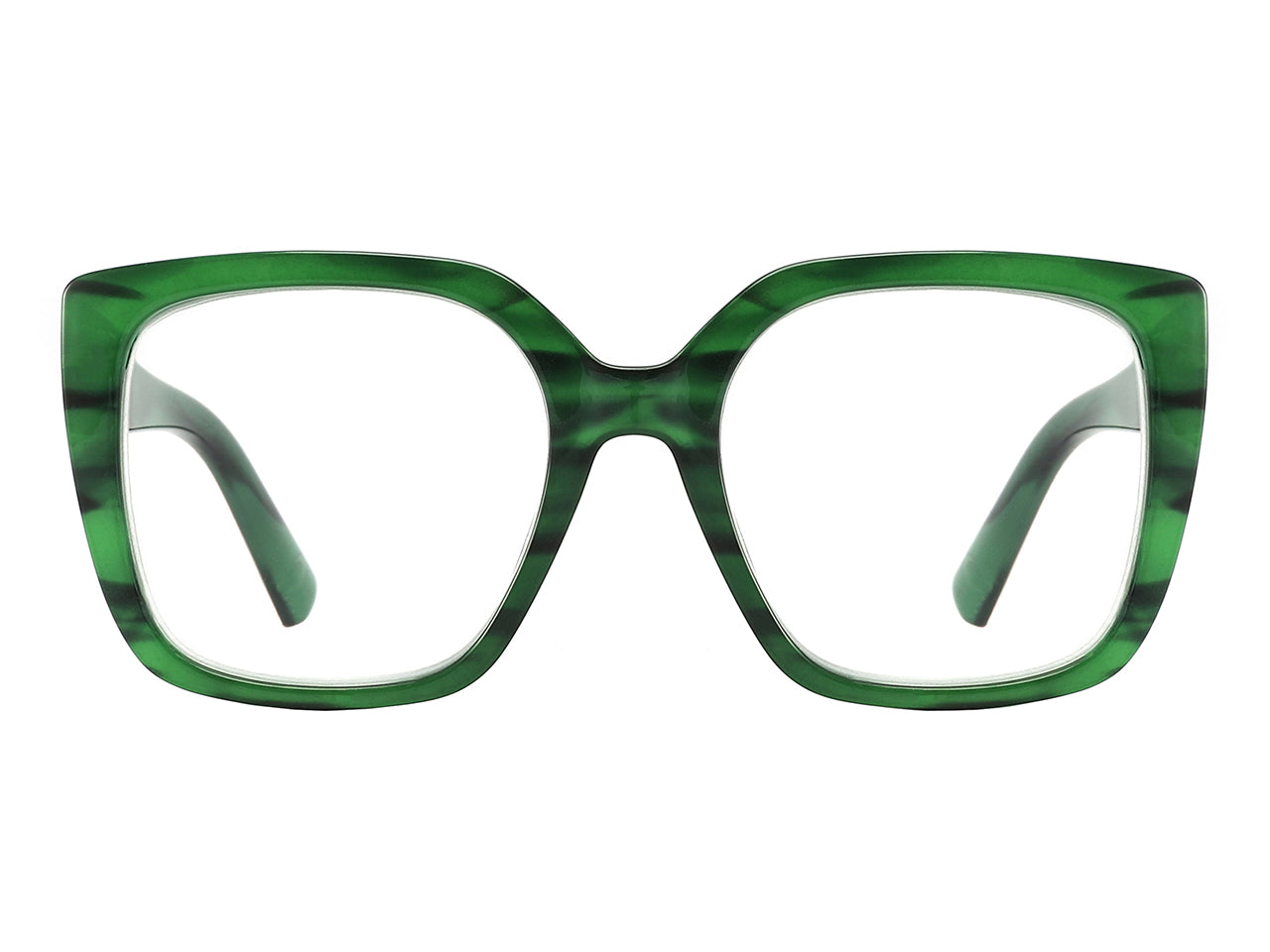 Reading Glasses 'Deirdre' Green Marble