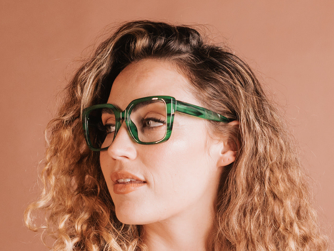 Reading Glasses 'Deirdre' Green Marble