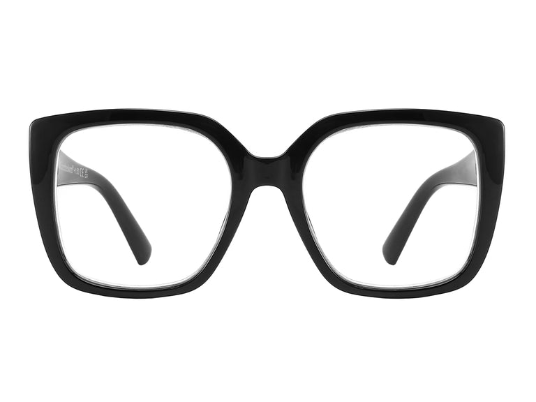 Reading Glasses 'Deirdre' Shiny Black