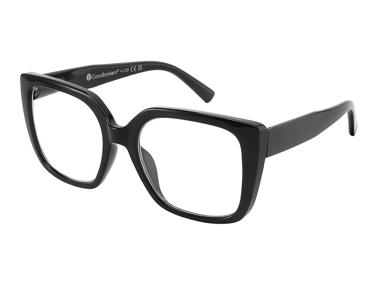 Reading Glasses 'Deirdre' Shiny Black