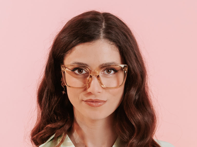 Reading Glasses 'Deirdre' Transparent Brown