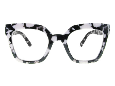 Reading Glasses 'Jaye' Black Marble