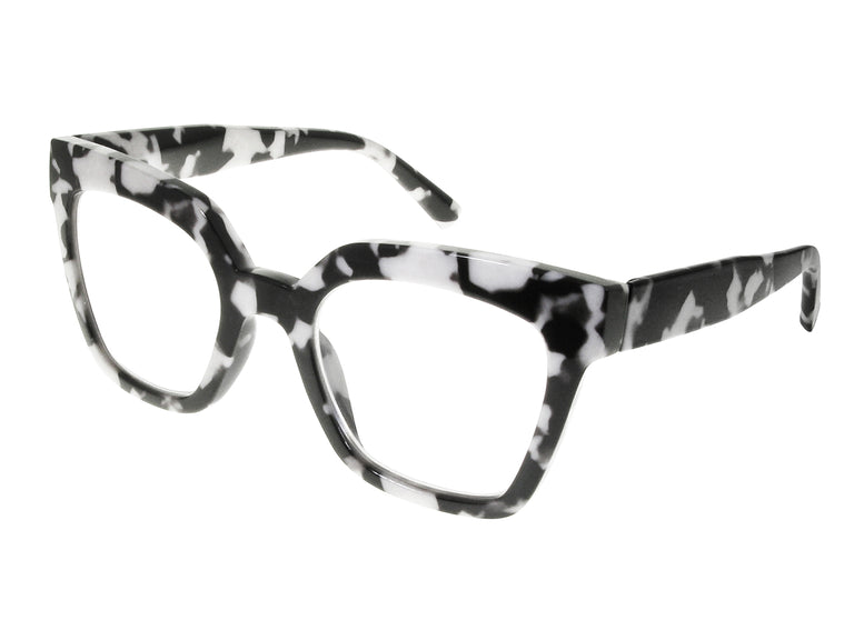 Reading Glasses 'Jaye' Black Marble