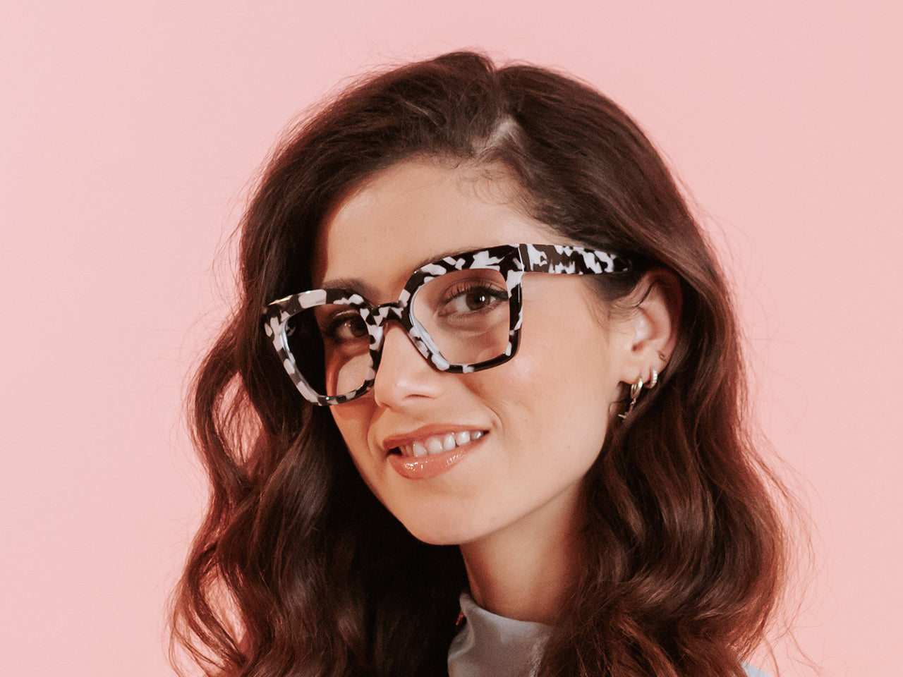 Reading Glasses 'Jaye' Black Marble