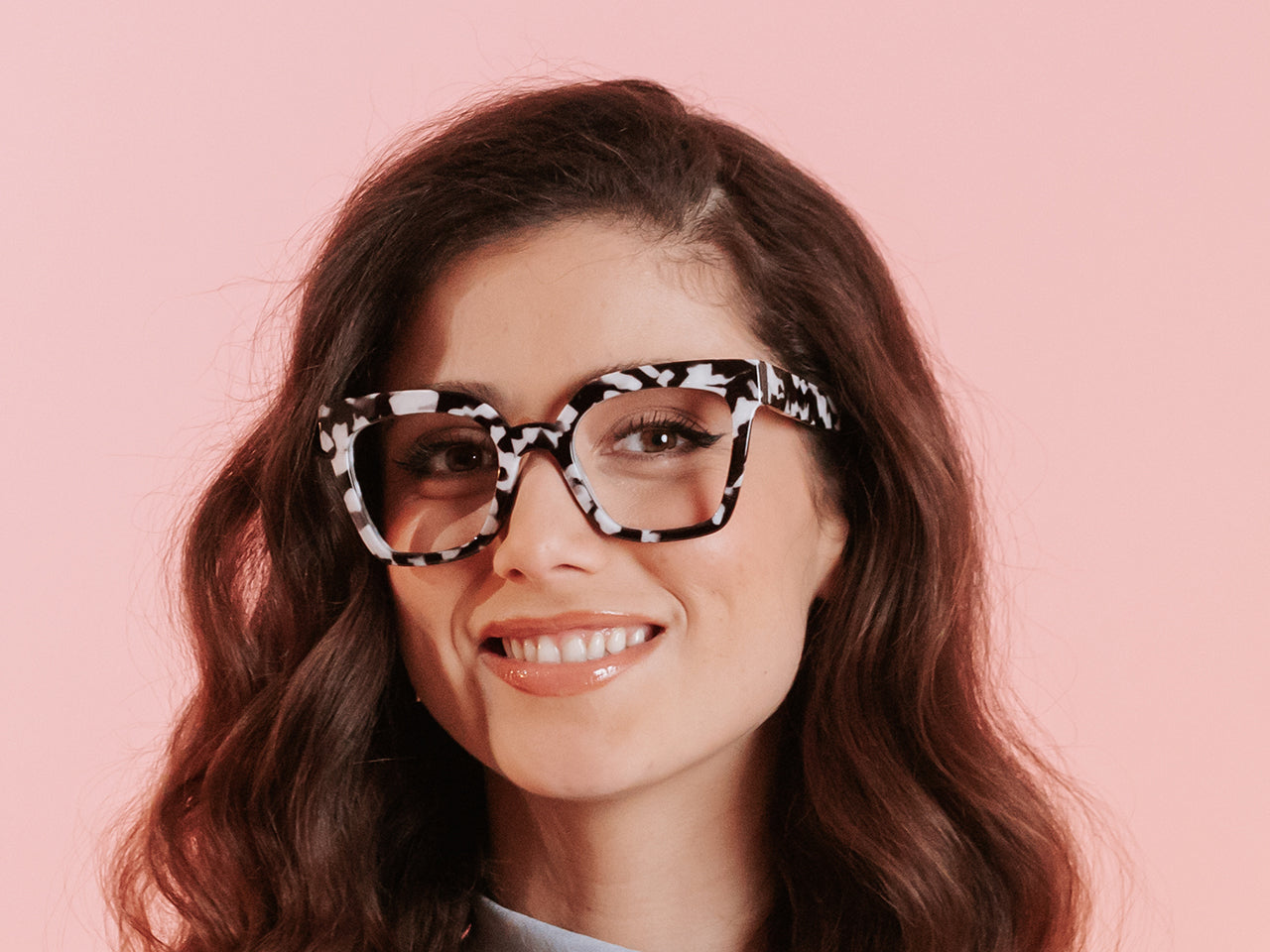 Reading Glasses 'Jaye' Black Marble