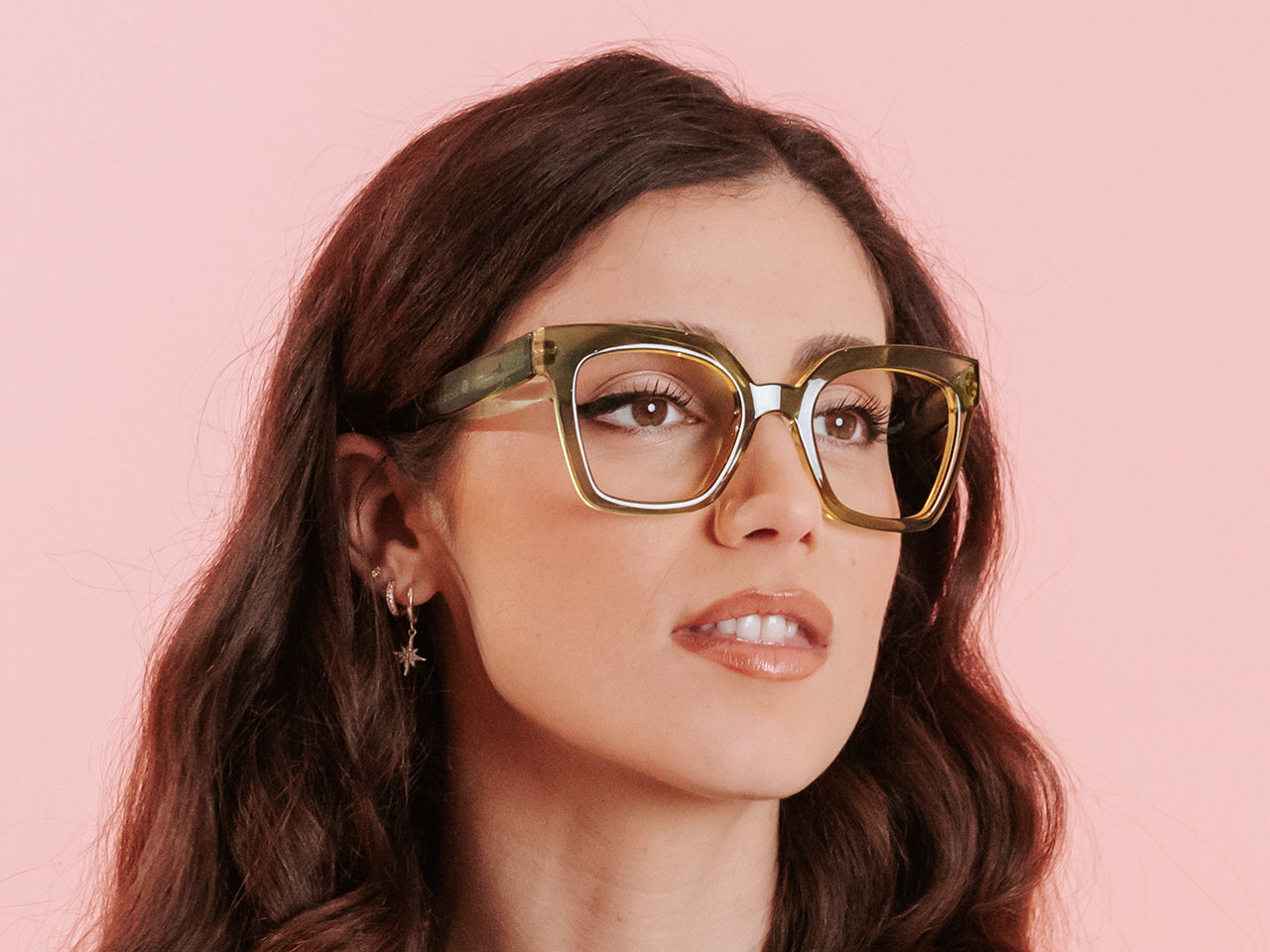 Reading Glasses 'Jaye' Green/Yellow