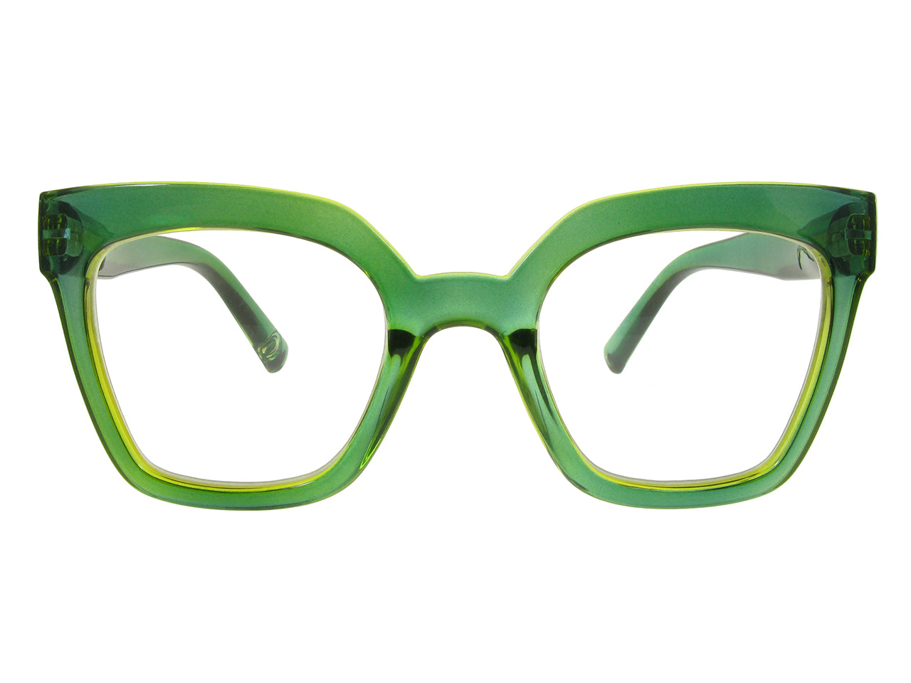 Reading Glasses 'Jaye' Green/Yellow