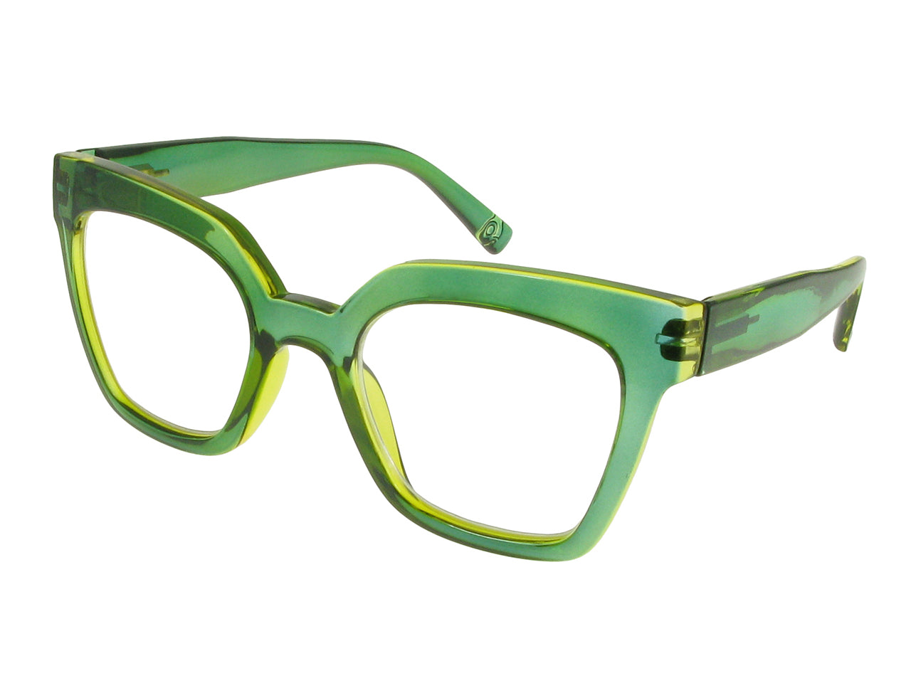 Reading Glasses 'Jaye' Green/Yellow