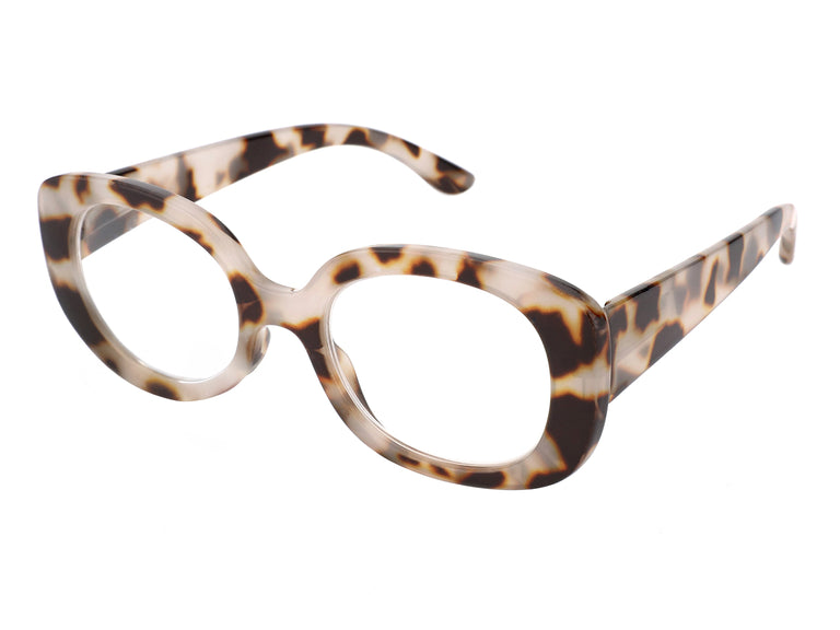 Reading Glasses 'Luna' White Tortoiseshell