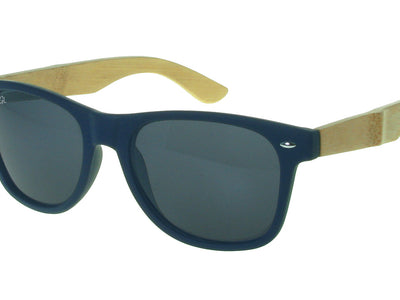 Sunglasses Polarised 'Ash' Matt Blue/Bamboo