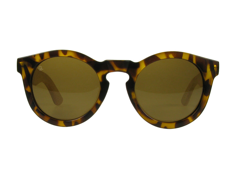 Sunglasses Polarised 'Kennedy' Tortoiseshell/Bamboo