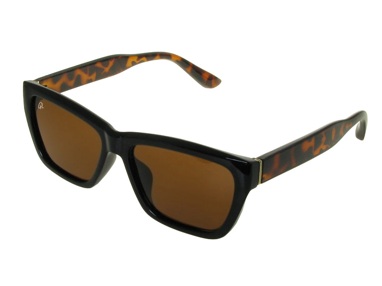 Sunglasses Polarised 'Molly' Black/Tortoiseshell