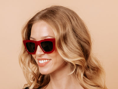 Sunglasses Polarised 'Mabel' Red