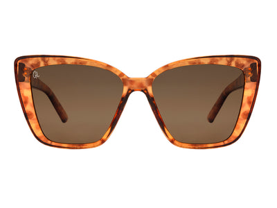 Sunglasses Polarised 'Vivienne' Light Tortoiseshell